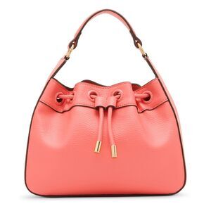 6051 Drawstring Bucket with 2 Detachable Straps, Persimmon